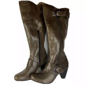 BornCrown Knee High Leather Riding boot